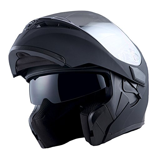 1Storm Motorcycle Modular Full Face Helmet Bike Flip up Dual Visor Sun...