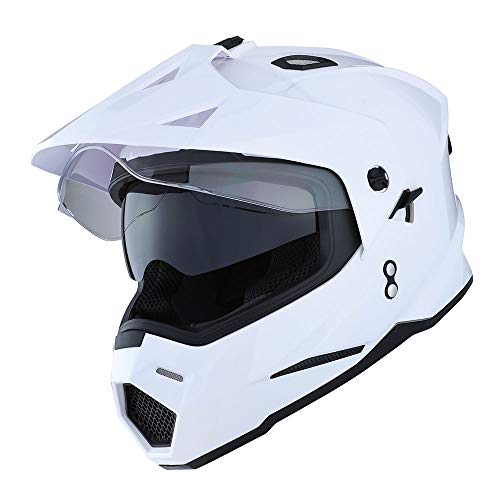 1Storm Dual Sport Motorcycle Motocross Off Road Full Face Helmet Dual Visor...