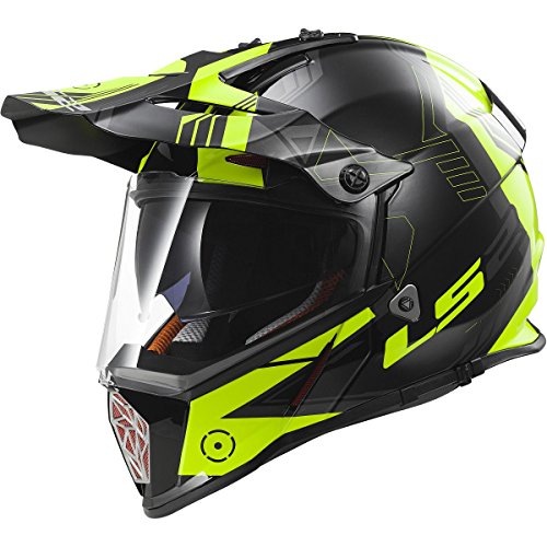 LS2 Helmets Pioneer Trigger Adventure Off Road Motorcycle Helmet with...