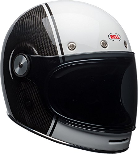 Bell Bullitt Carbon Full-Face Motorcycle Helmet (Gloss White/Carbon Pierce,...