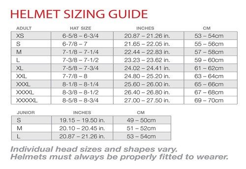 Bell Motorcycle Helmet Sizing Chart | Webmotor.org